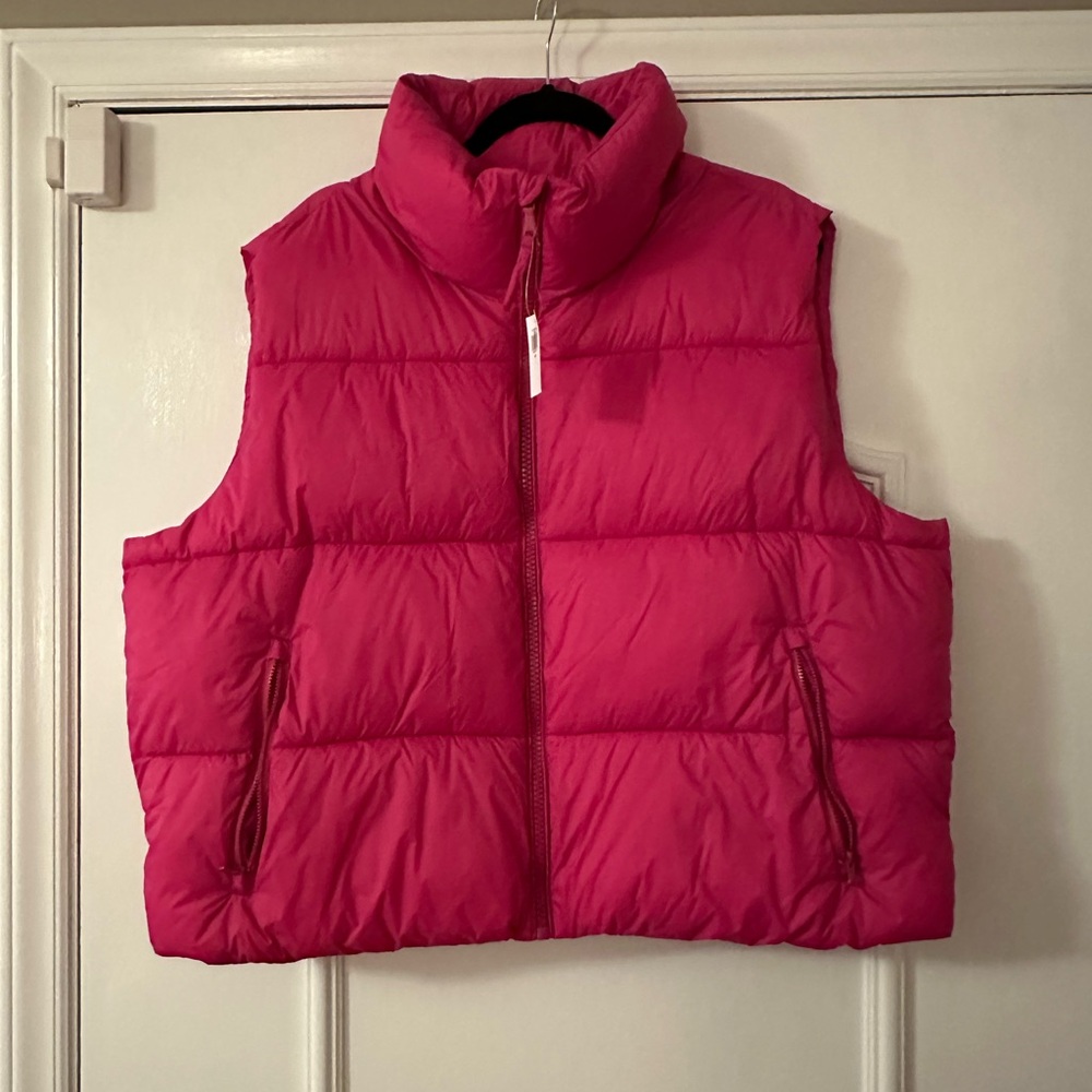 Old Navy Pink Puffer Vest